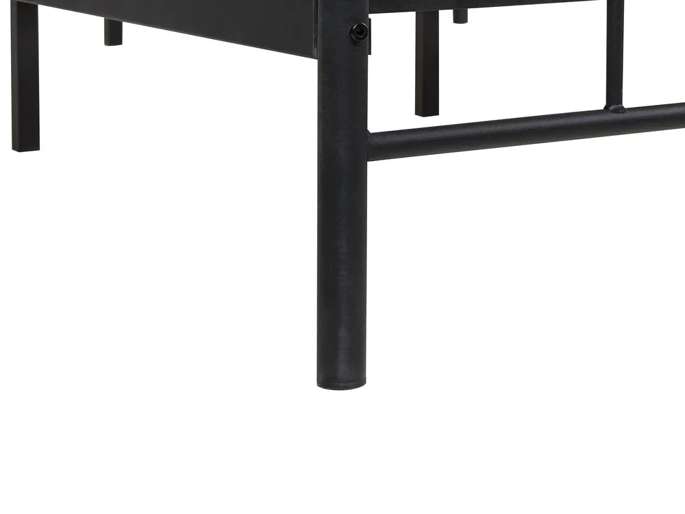 Bed Metal 180 x 200 cm (EU Super King) Black Gerasim