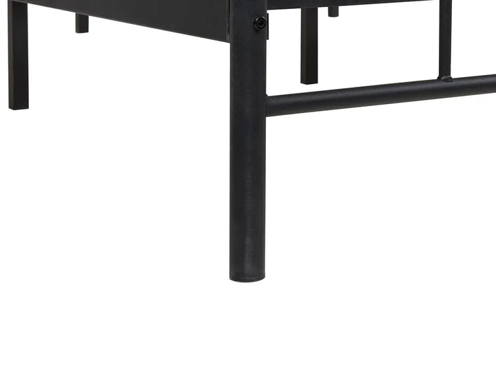 Bed Metal 180 x 200 cm (EU Super King) Black Gerasim