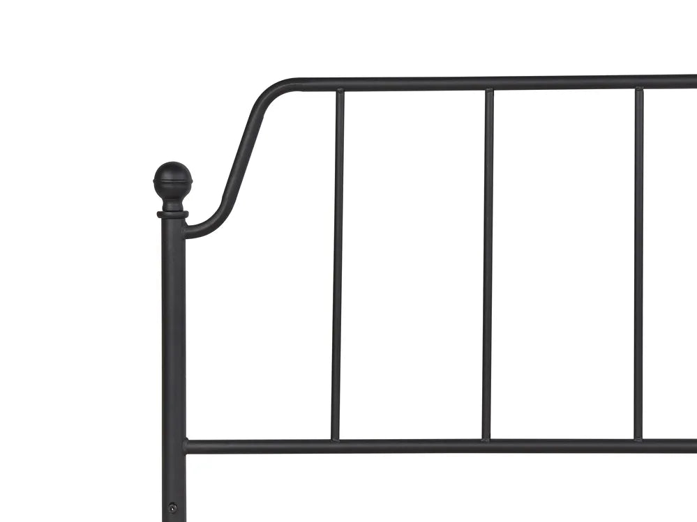 Bed Metal 180 x 200 cm (EU Super King) Black Gerasim