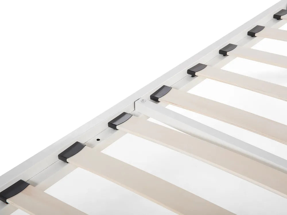 Bed Metal 160 x 200 cm (EU King Size) White Nelsie