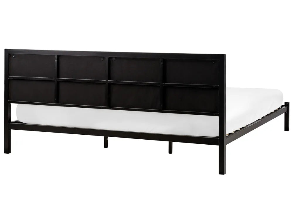 Stylish super king metal bed beige
