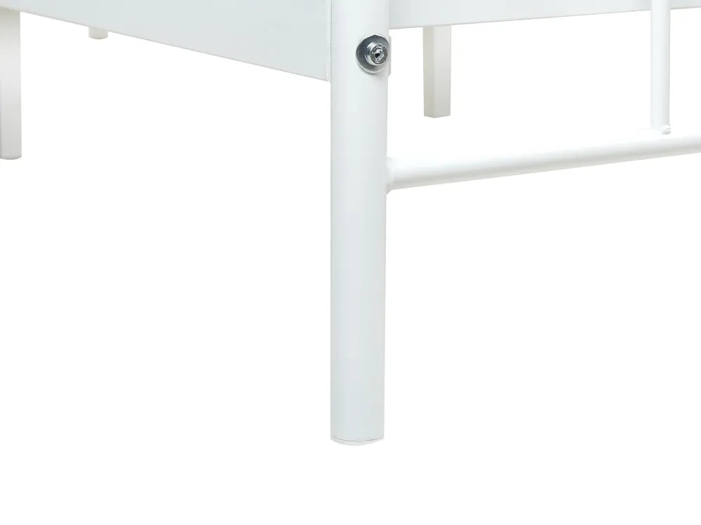 Bed Metal 160 x 200 cm (EU King Size) White Gerasim