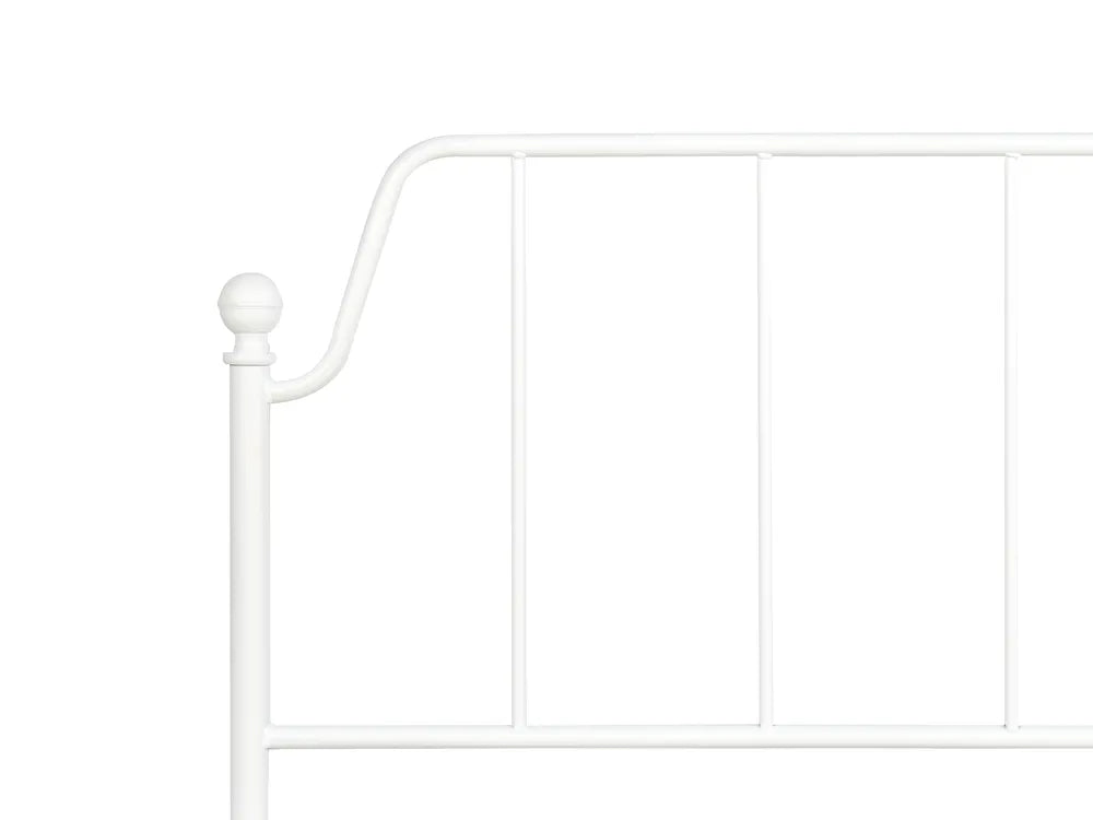 Bed Metal 160 x 200 cm (EU King Size) White Gerasim