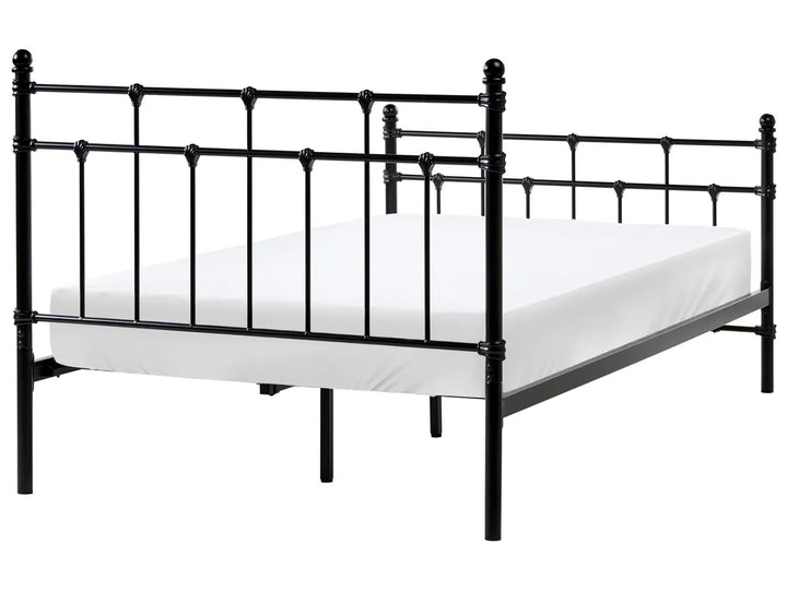 Bed Metal 120 x 200 cm (EU Small Double) Black Wexford