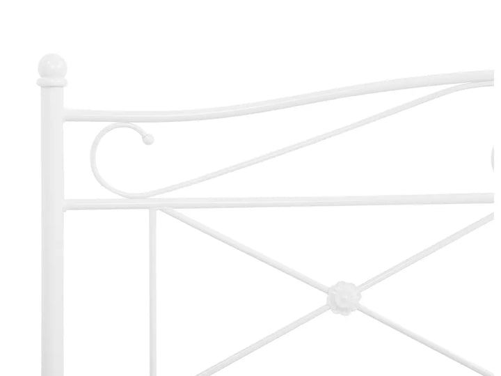 Bed Metal 180 x 200 cm (EU Super King) White Stacie