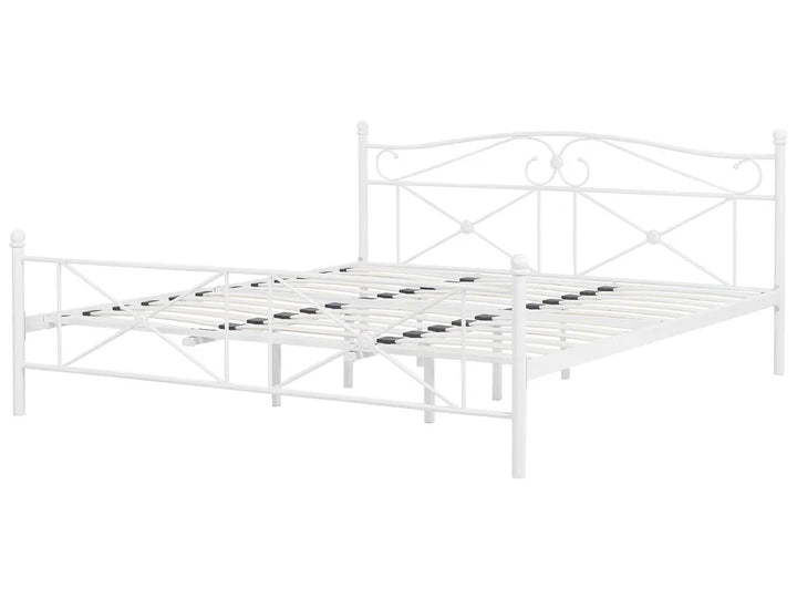 Bed Metal 180 x 200 cm (EU Super King) White Stacie