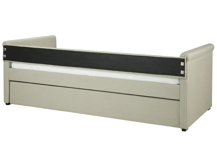 Trundle Bed Fabric 80 x 200 cm (EU Small Single) Beige Charlesten