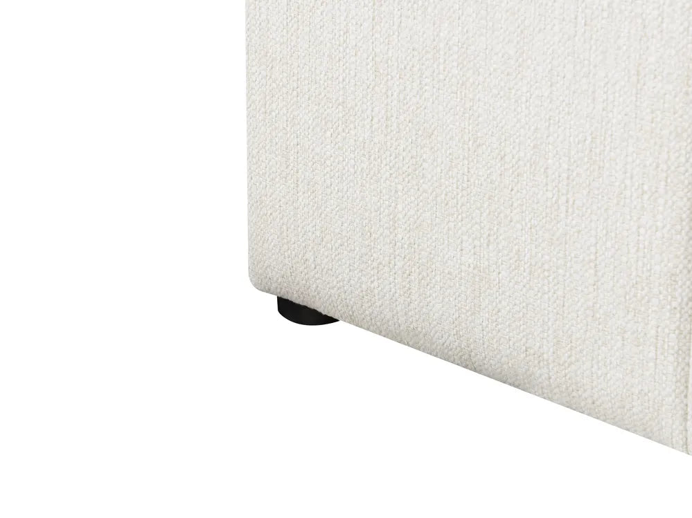 Ottoman Bed Fabric 180 x 200 cm (EU Super King) Off-White Emery