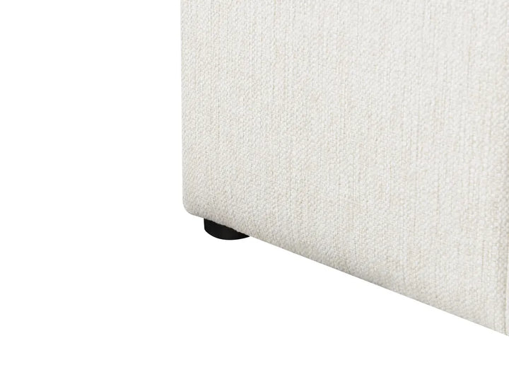Ottoman Bed Fabric 180 x 200 cm (EU Super King) Off-White Emery