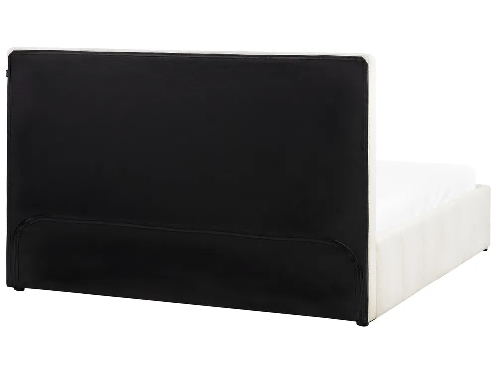 Ottoman Bed Fabric 180 x 200 cm (EU Super King) Off-White Emery