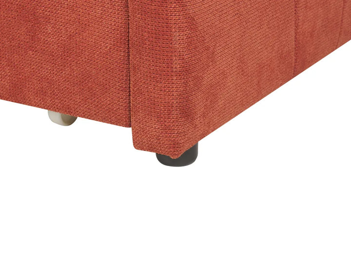 Daybed with Storage Fabric 90 x 200 cm (EU Single) Red Zayri