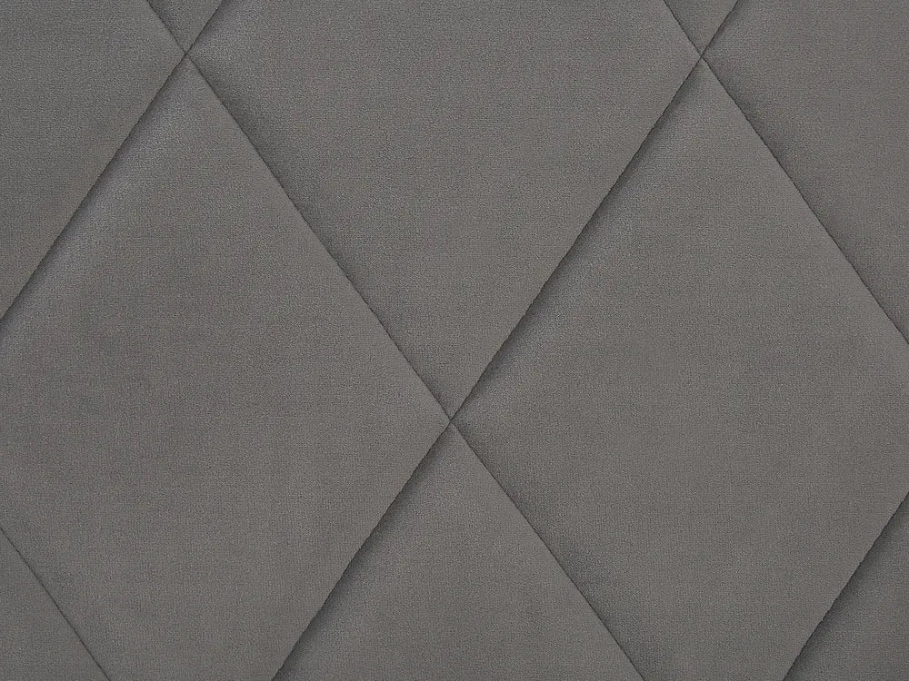 Ottoman Bed Velvet 180 x 200 cm (EU Super King) Grey Orlando