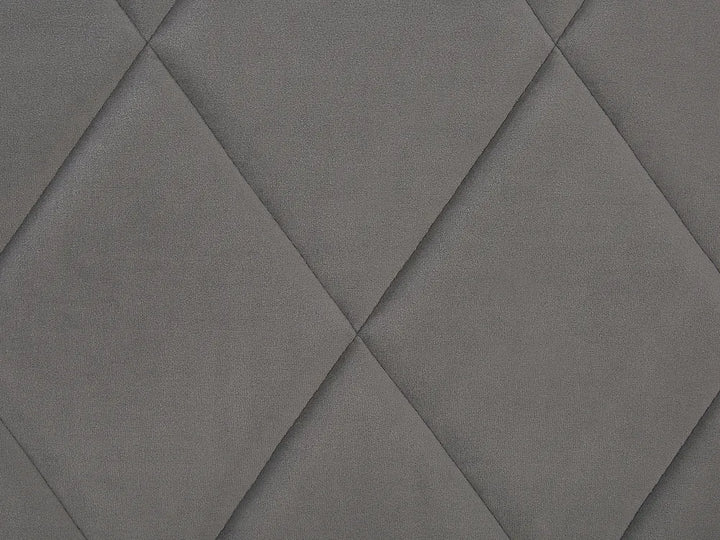 Ottoman Bed Velvet 180 x 200 cm (EU Super King) Grey Orlando
