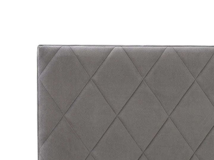 Ottoman Bed Velvet 180 x 200 cm (EU Super King) Grey Orlando