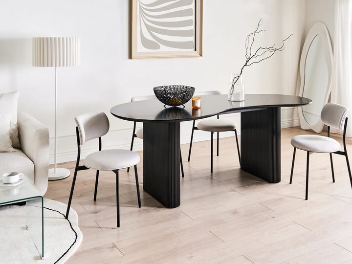 Dining Table Black 198 cm 93 cm Bason