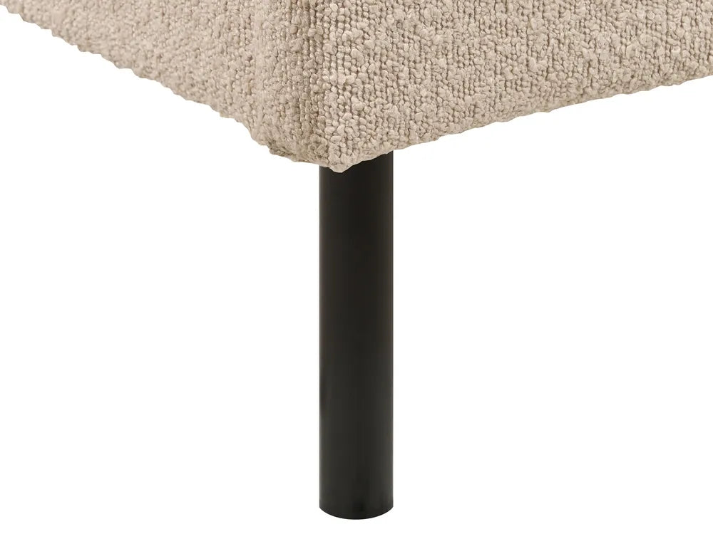 Bed Boucle 180 x 200 cm (EU Super King) Beige Kizer