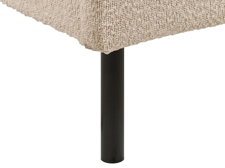 Bed Boucle 180 x 200 cm (EU Super King) Beige Kizer