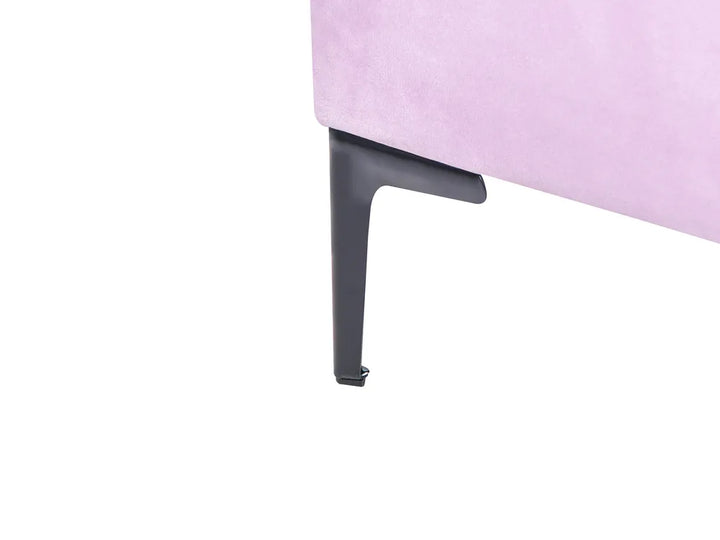 Kids Bed Crown Velvet 90 x 200 cm (EU Single) with LED Lights Violet Aideliz
