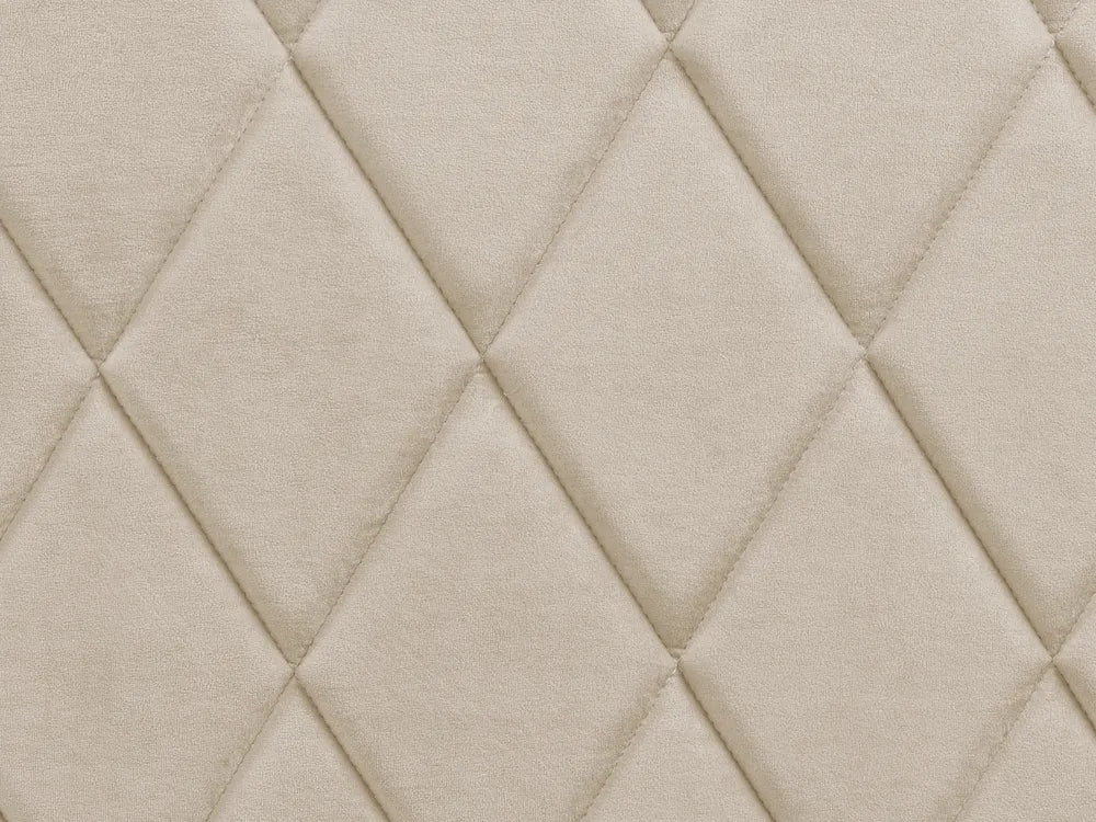 Ottoman Bed Velvet 160 x 200 cm (EU King Size) Beige Orlando