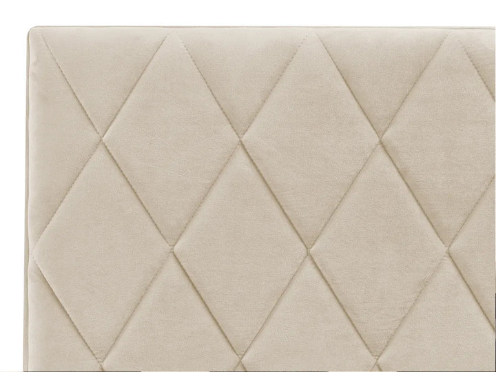 Ottoman Bed Velvet 160 x 200 cm (EU King Size) Beige Orlando