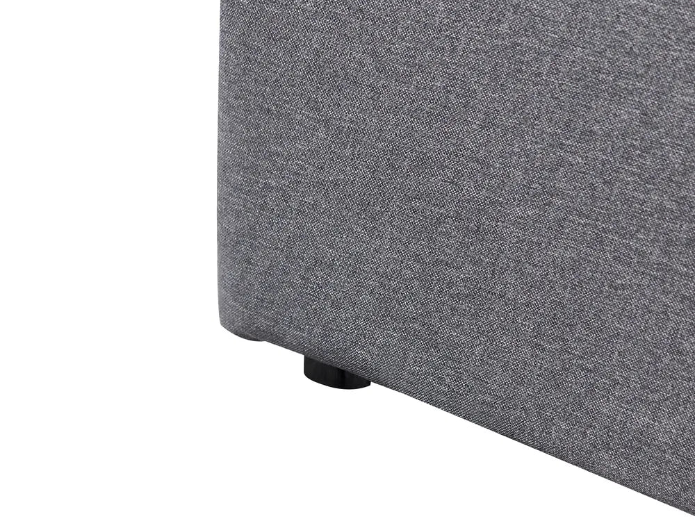 Ottoman Bed Fabric 140 x 200 cm (EU Double) Dark Grey Ambrey