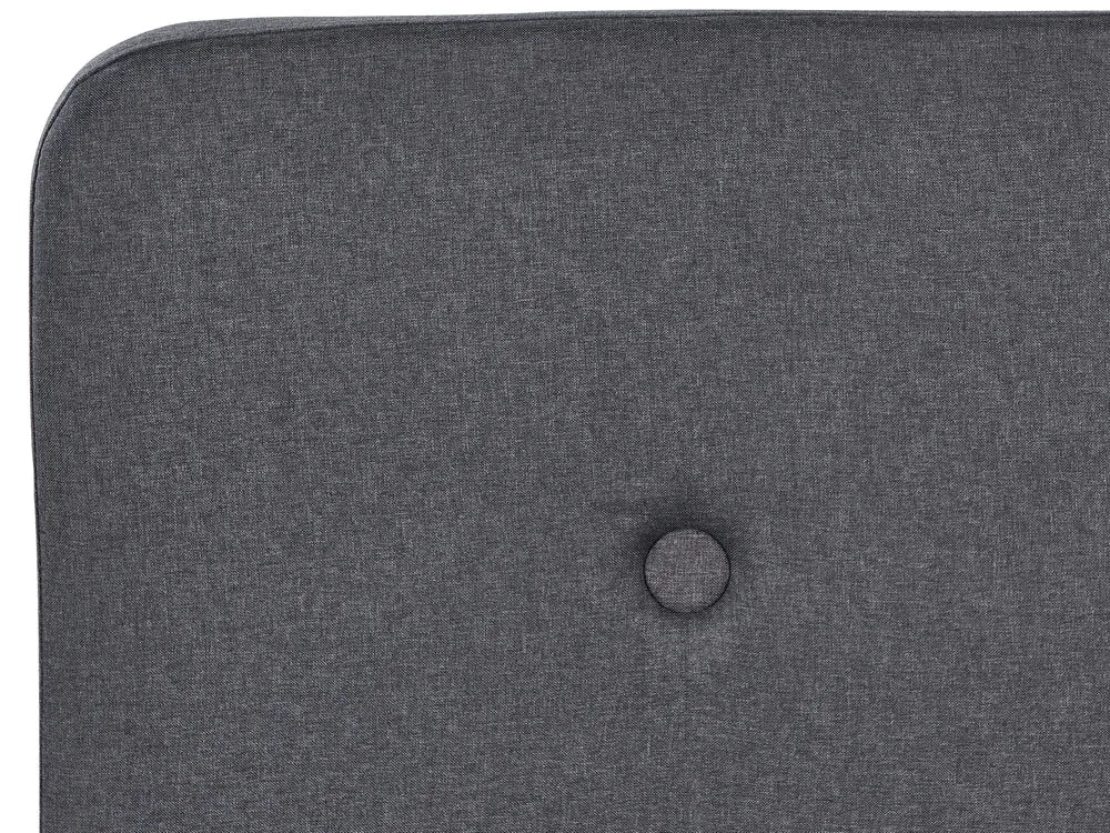 Ottoman Bed Fabric 140 x 200 cm (EU Double) Dark Grey Ambrey