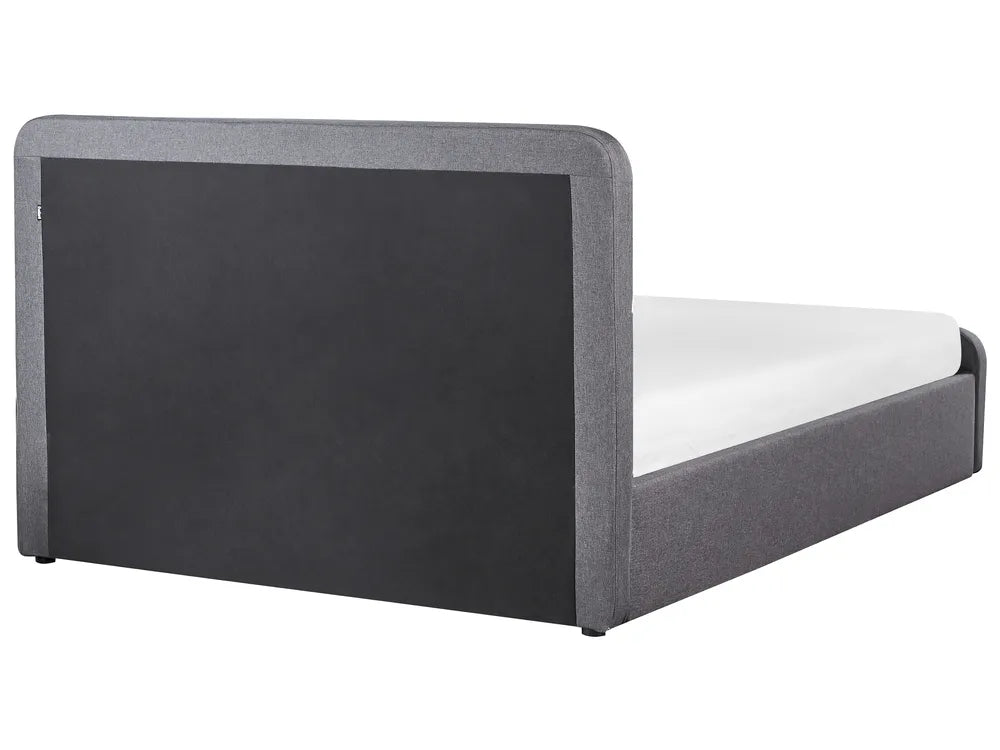 Ottoman Bed Fabric 140 x 200 cm (EU Double) Dark Grey Ambrey