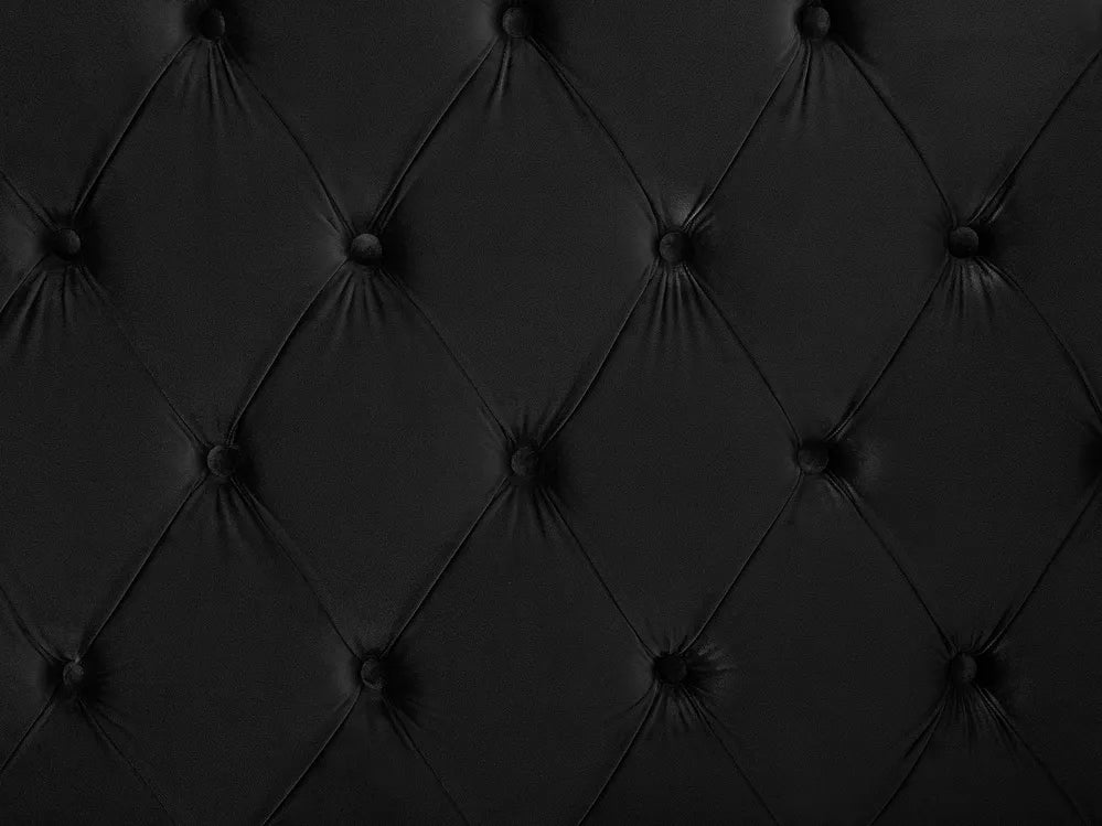 Bed Velvet 160 x 200 cm (EU King Size) Black Avelle