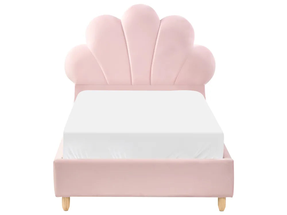 Playful pink kids bed frame