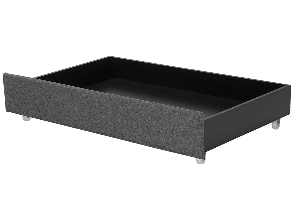 Bed with Storage Drawers Fabric 180 x 200 cm (EU Super King) LED Multicolour Marilee
