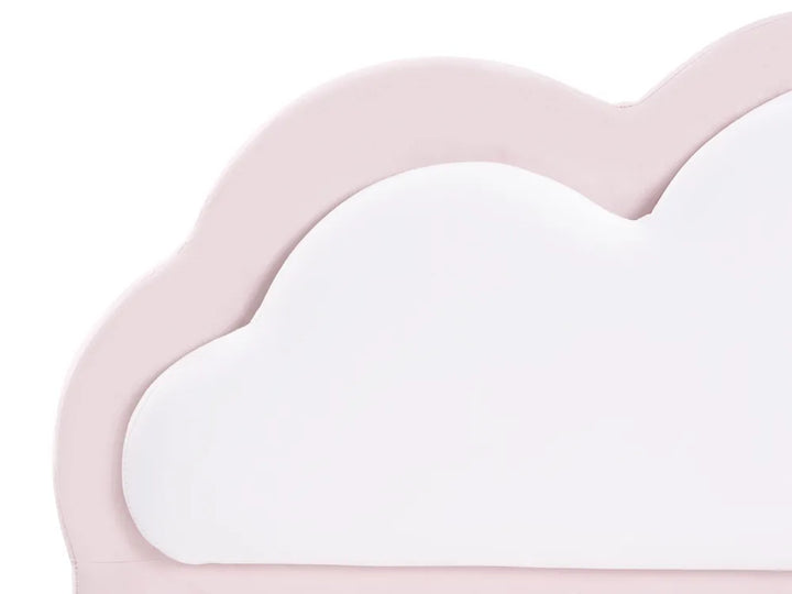 Kids Bed Cloud Velvet 90 x 200 cm (EU Single) Pink Carlester