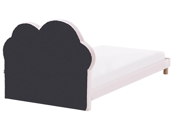 Kids Bed Cloud Velvet 90 x 200 cm (EU Single) Pink Carlester