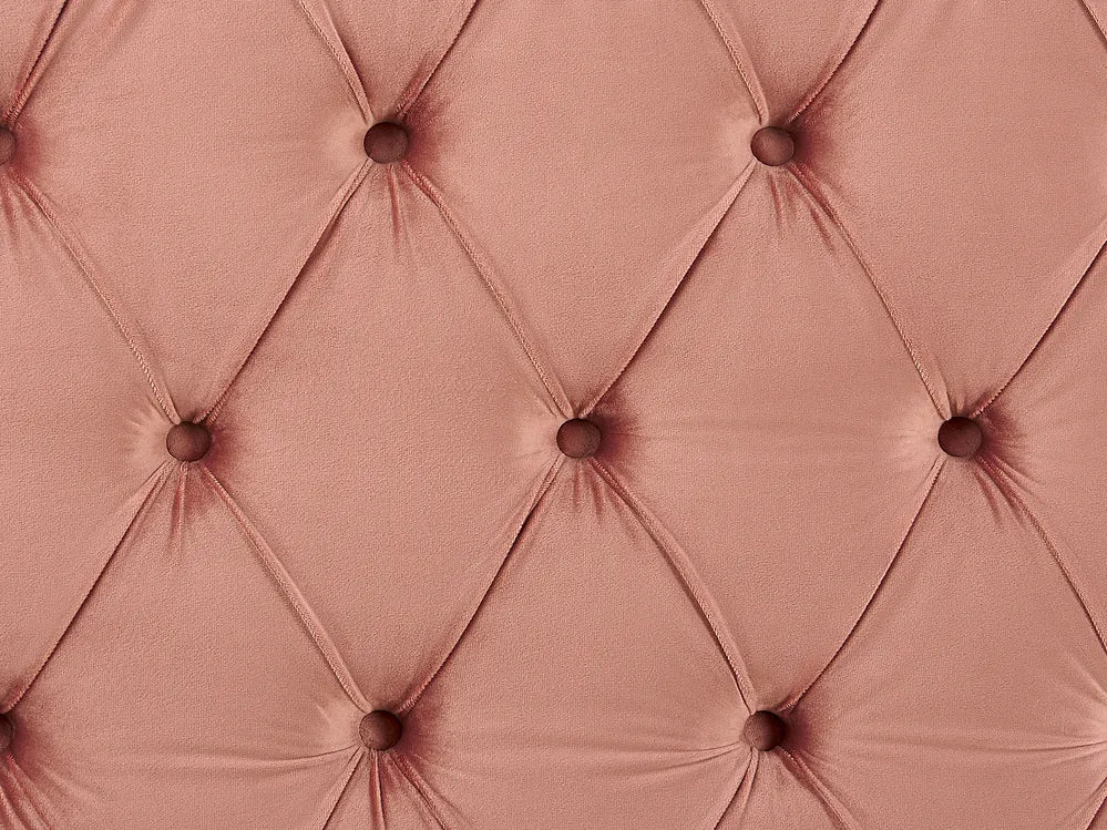 Bed Velvet 160 x 200 cm (EU King Size) Pink Avelle