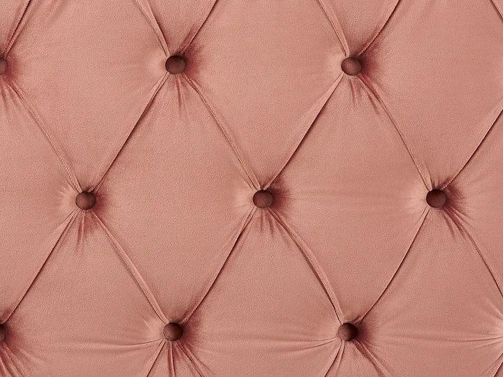 Bed Velvet 160 x 200 cm (EU King Size) Pink Avelle