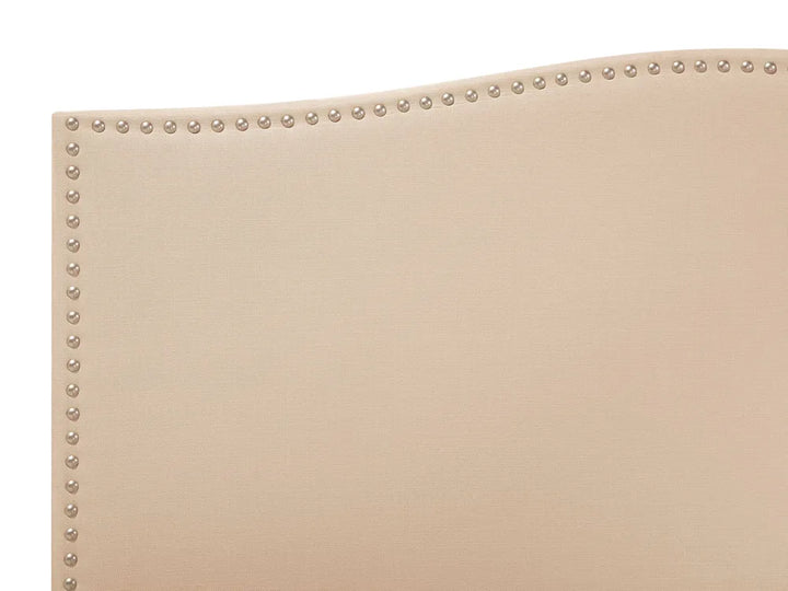 Bed with Storage Drawers Fabric 180 x 200 cm (EU Super King) Beige