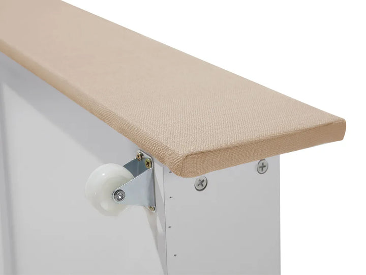 Bed with Storage Drawers Fabric 180 x 200 cm (EU Super King) Beige