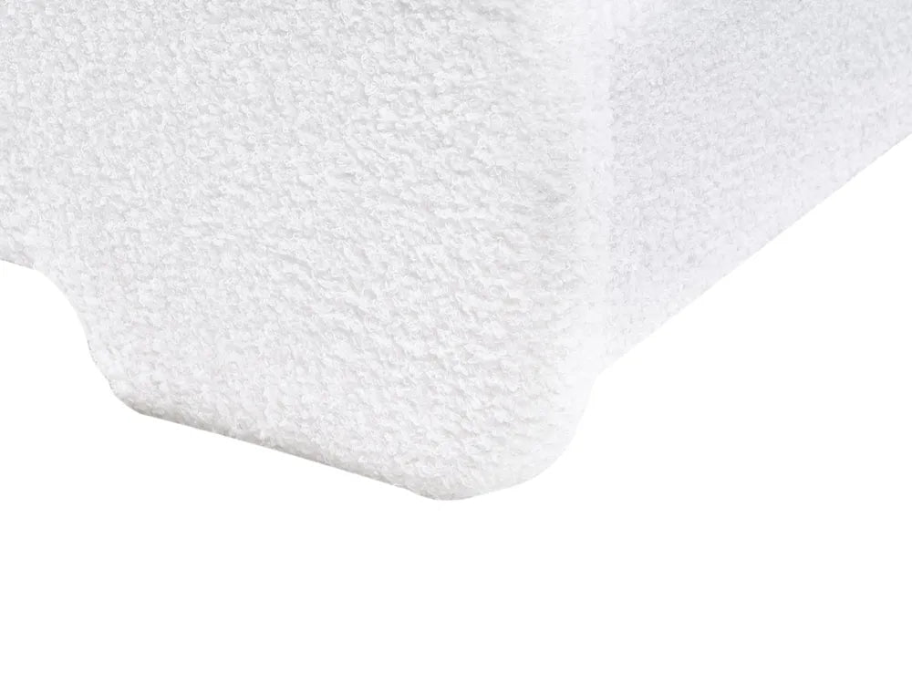 Kids Bed Rabbit Boucle 90 x 200 cm (EU Single) Off-White Erberto