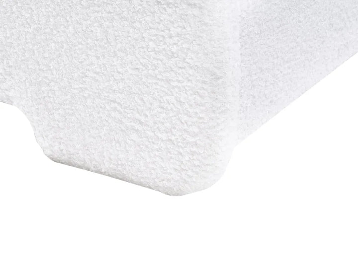 Kids Bed Rabbit Boucle 90 x 200 cm (EU Single) Off-White Erberto