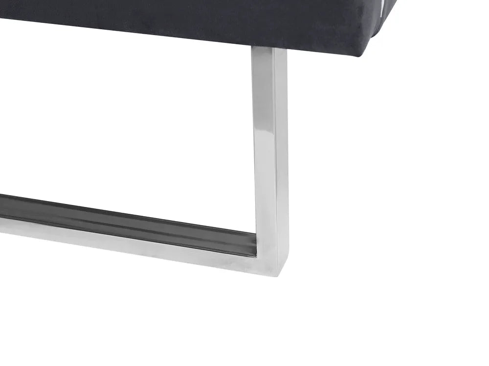 Bed Velvet 180 x 200 cm (EU Super King) Dark Grey Amison