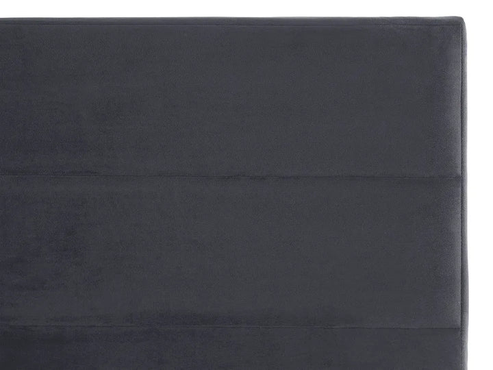 Bed Velvet 180 x 200 cm (EU Super King) Dark Grey Amison