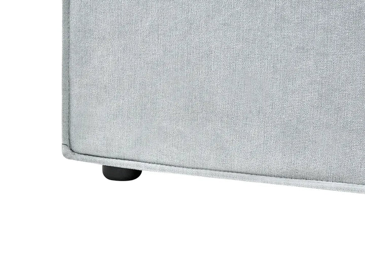 Ottoman Bed Chenille 160 x 200 cm (EU King Size) Light Blue Alberts