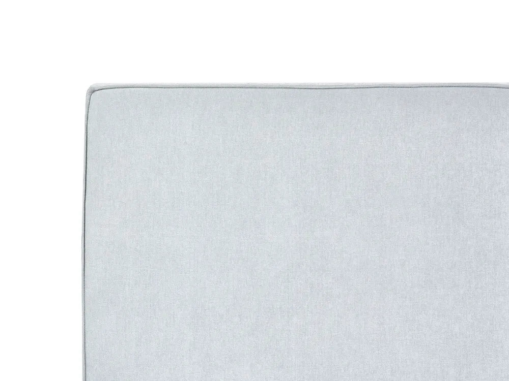 Ottoman Bed Chenille 160 x 200 cm (EU King Size) Light Blue Alberts