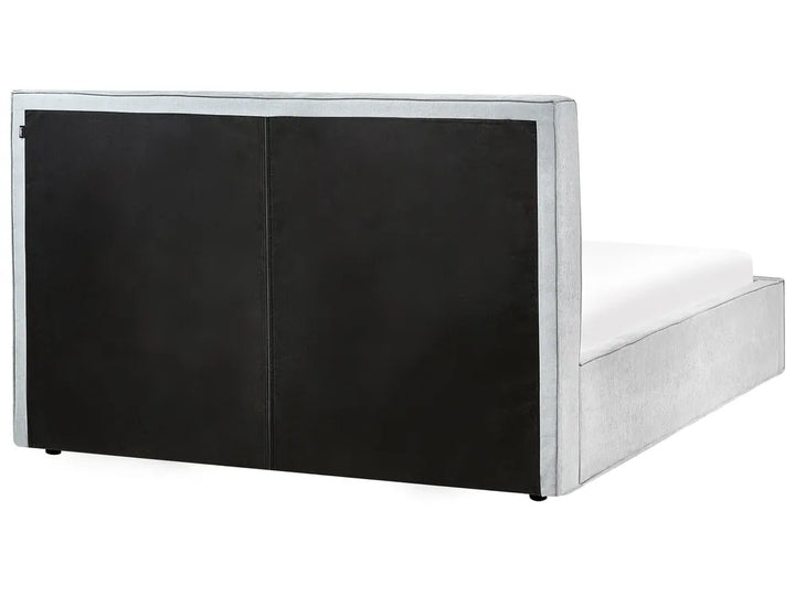 Ottoman Bed Chenille 160 x 200 cm (EU King Size) Light Blue Alberts