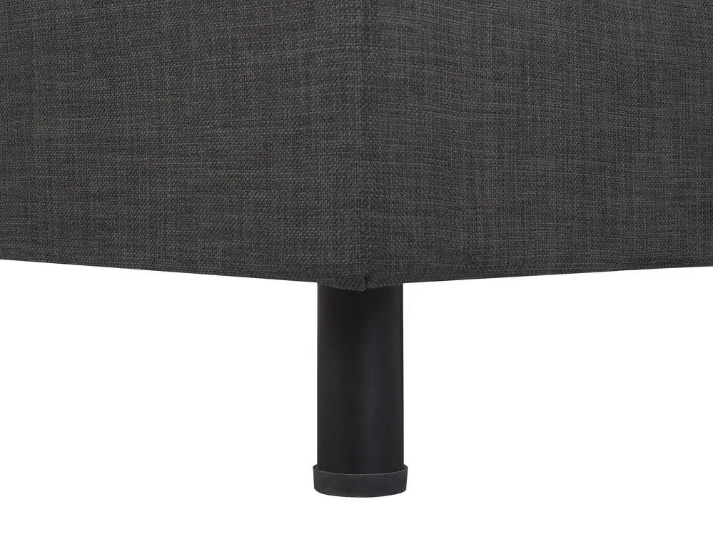 Adjustable Bed Fabric 160 x 200 cm (EU King Size) Dark Grey Fehi