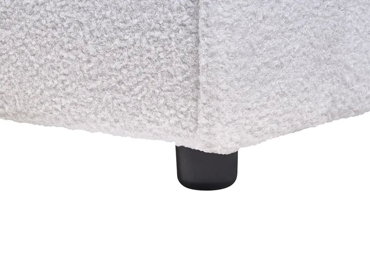 Bed Boucle 180 x 200 cm (EU Super King) White Westfield