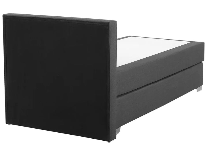 Divan Bed Fabric 90 x 200 cm (EU Single) Dark Grey Ardin