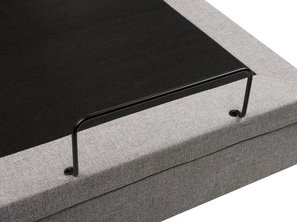 Adjustable Bed Fabric 180 x 200 cm (EU Super King) Light Grey Burlyn