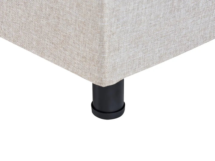 Adjustable Bed without Headboard Fabric 90 x 200 cm (EU Single) Beige Fehi