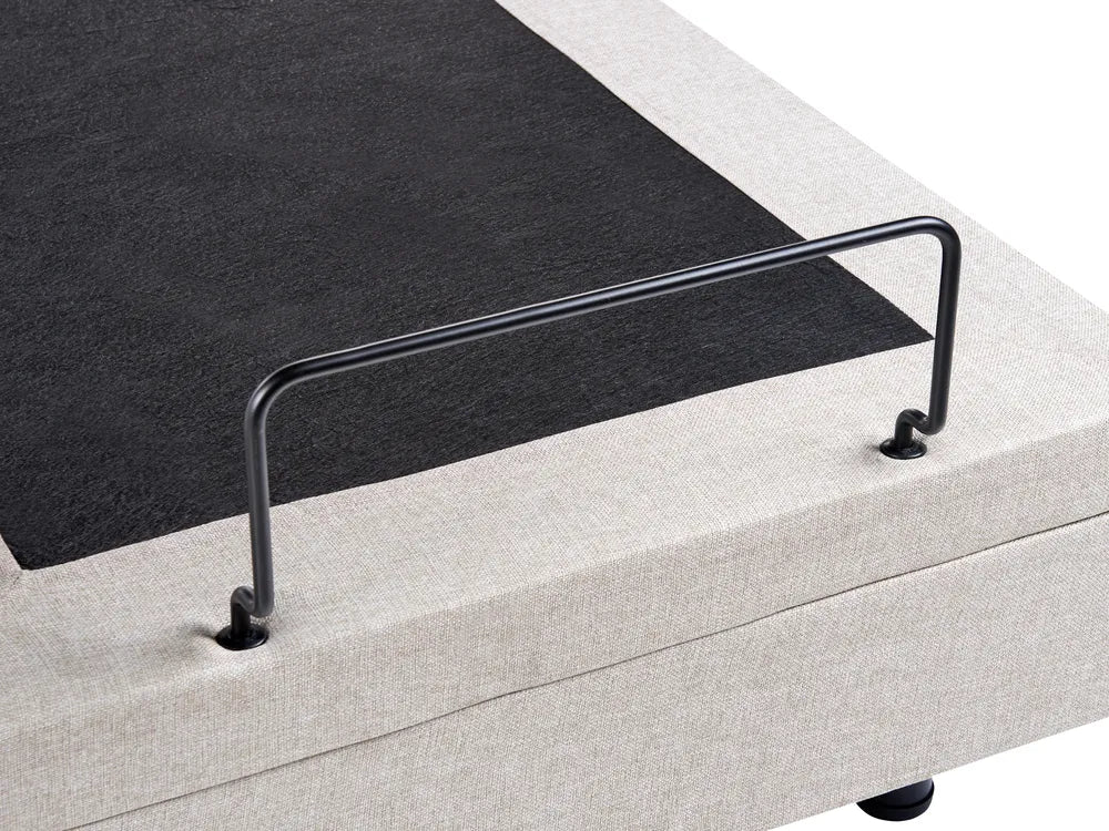 Adjustable Bed without Headboard Fabric 90 x 200 cm (EU Single) Beige Fehi