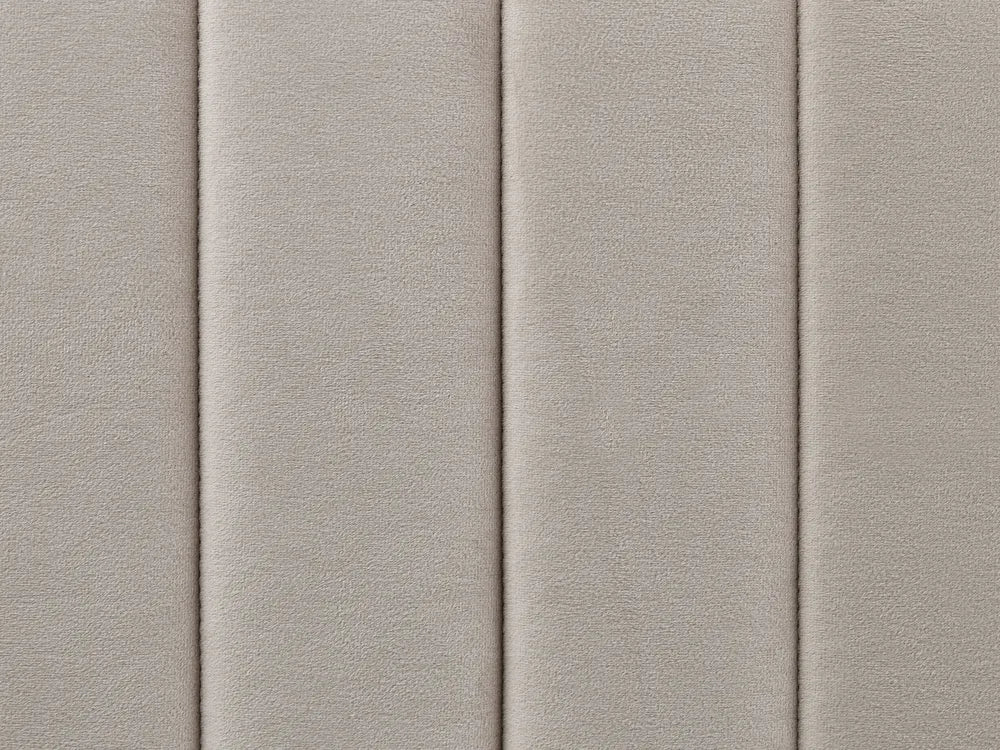 Bed Velvet 140 x 200 cm (EU Double) Taupe Shila